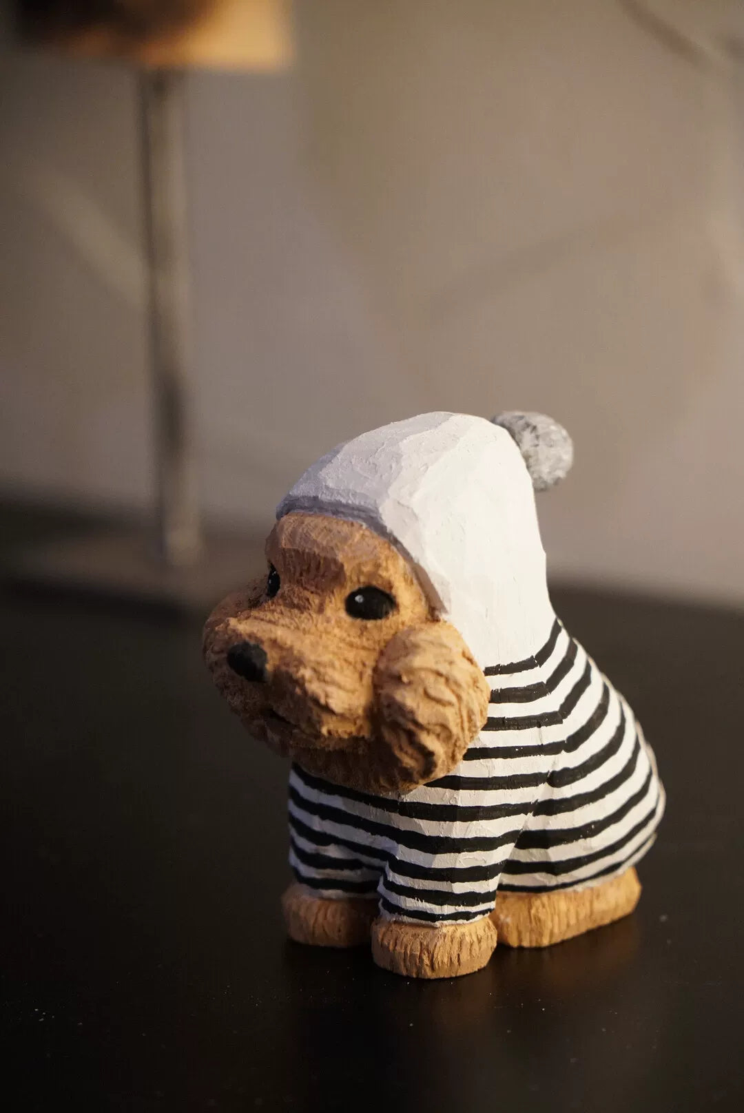 Hand Carved Wooden Pet Figurine