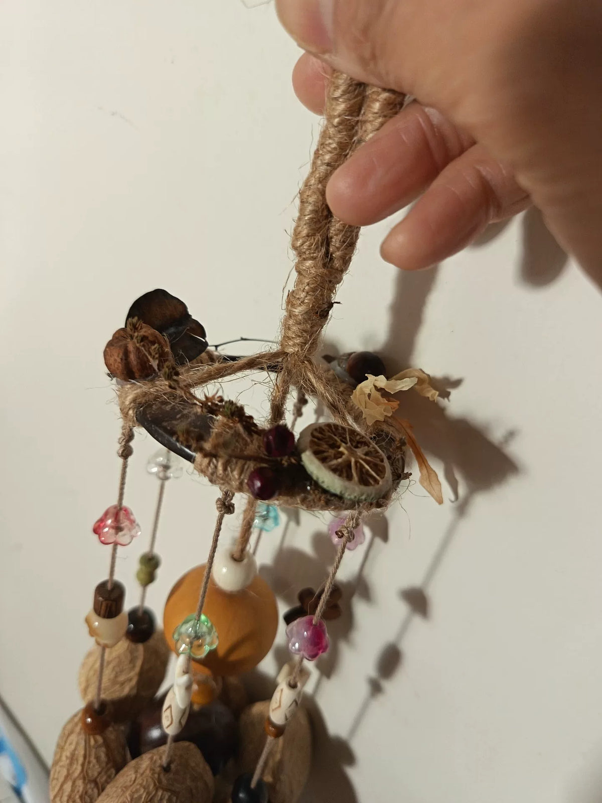 Handmade Indonesian Black Shell Wind Chime