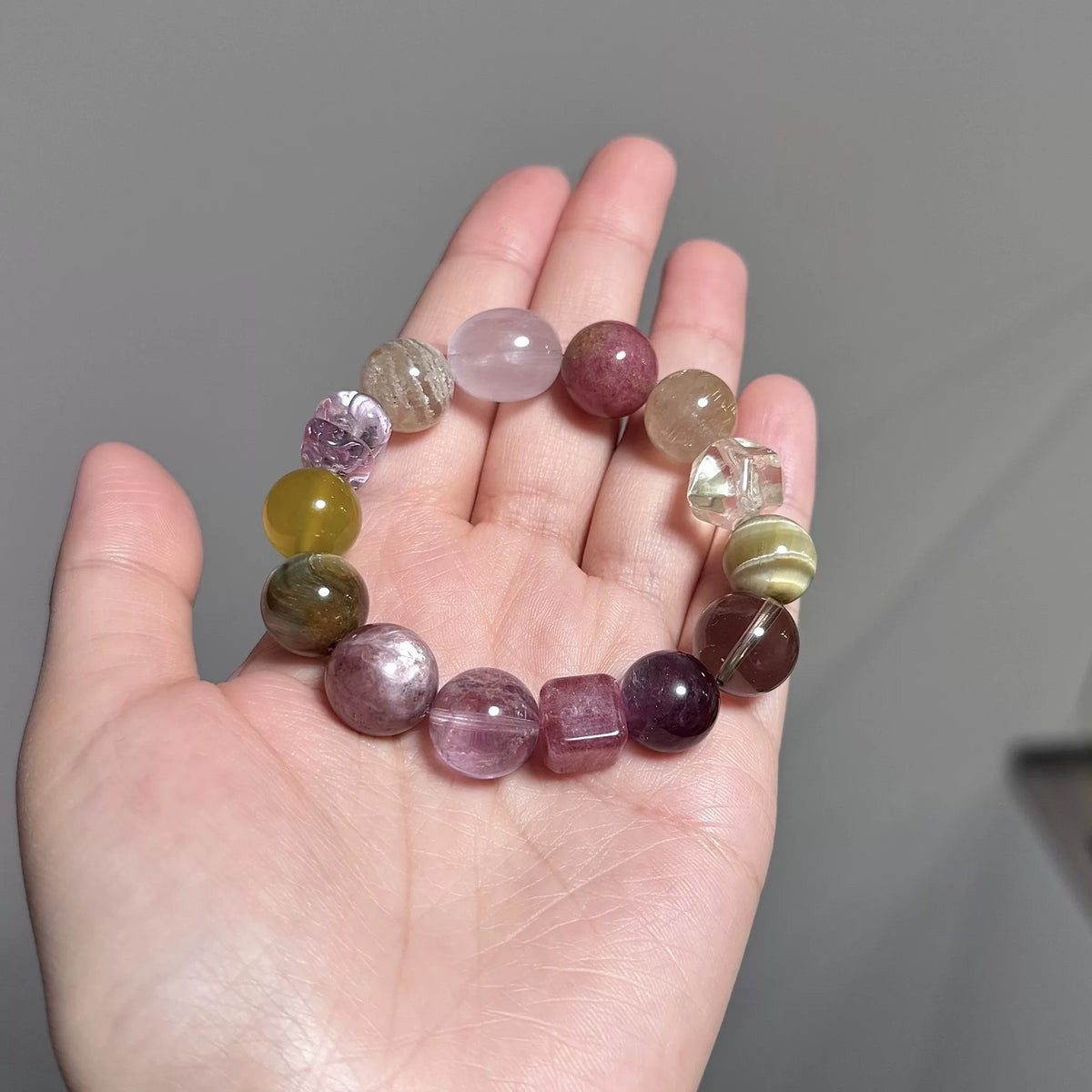 Mixed Gemstone Beaded Bracelet