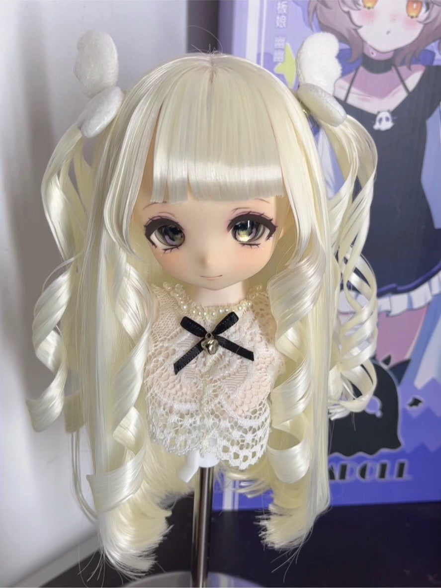 Anime Doll Wig with Wing Ornaments