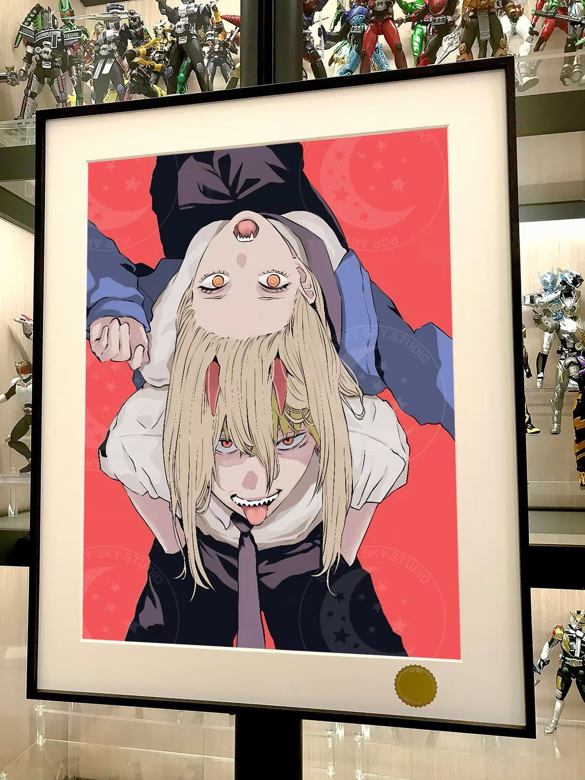 Chainsaw Man Framed Art Print A3 Size