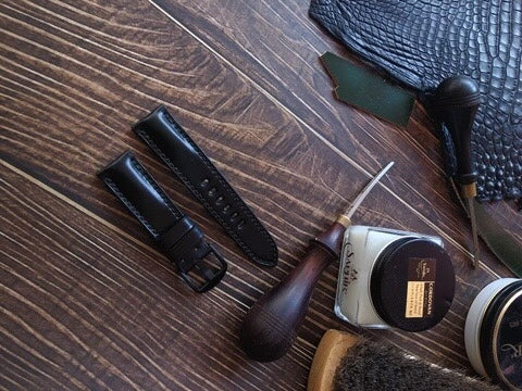 Horween Shell Cordovan Custom Watch Strap