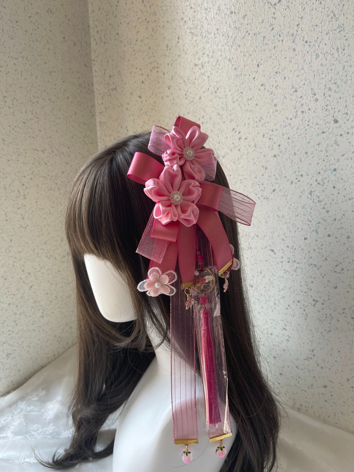 Lolita Pink Cherry Blossom Hair Clip