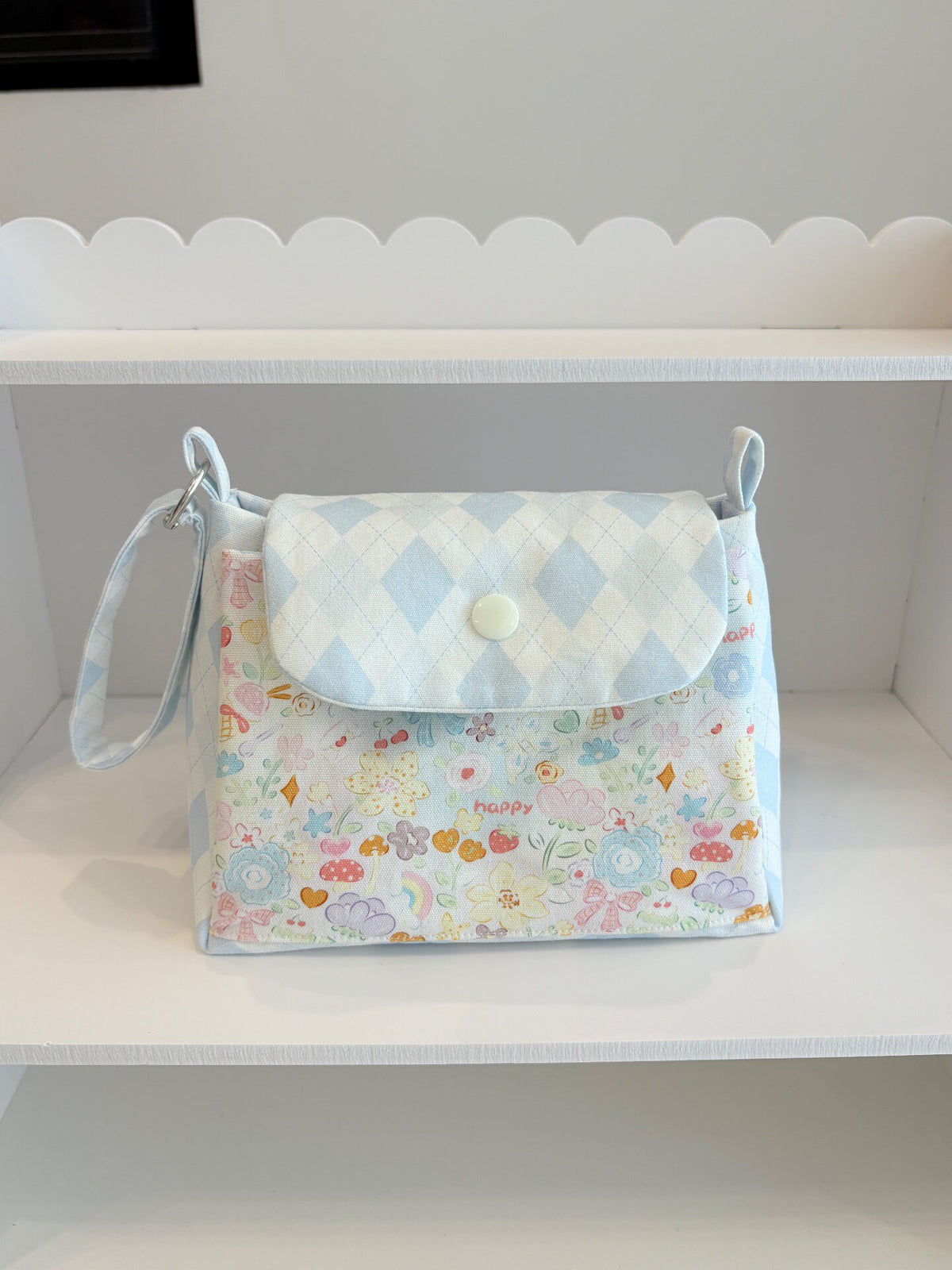 Three-Layer Folding Storage Bag Cotton Canvas