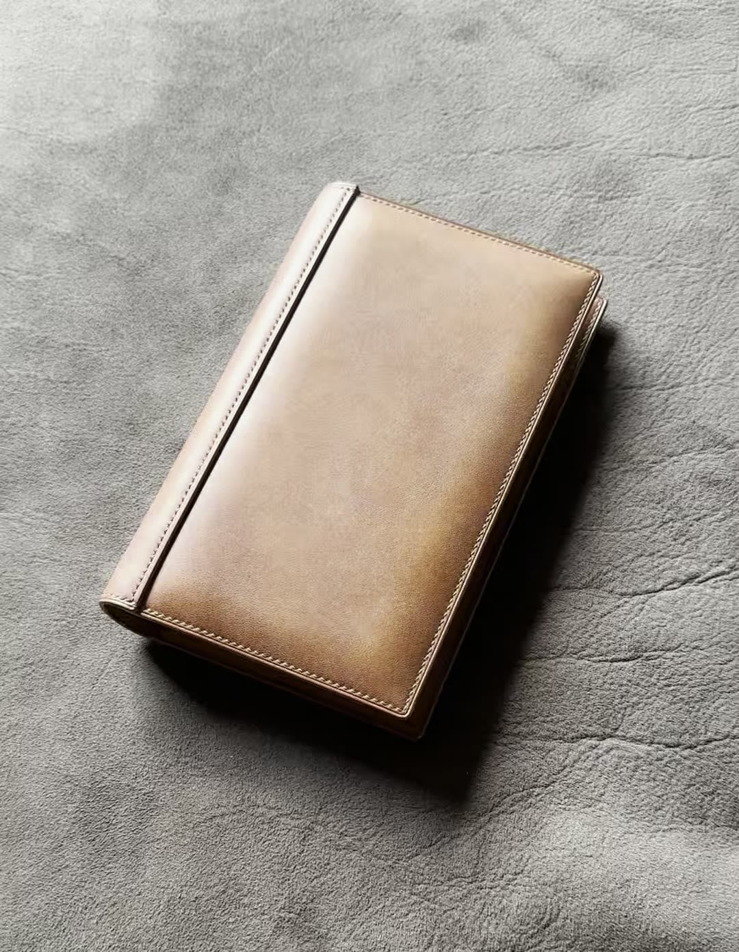 A6 Loose Leaf Notebook Cover Brown Horsehide Leather