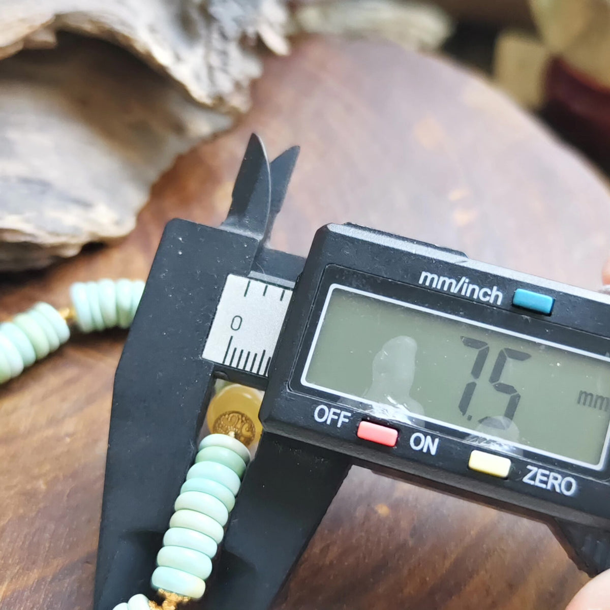 Natural Turquoise Spacer Disc Bracelet