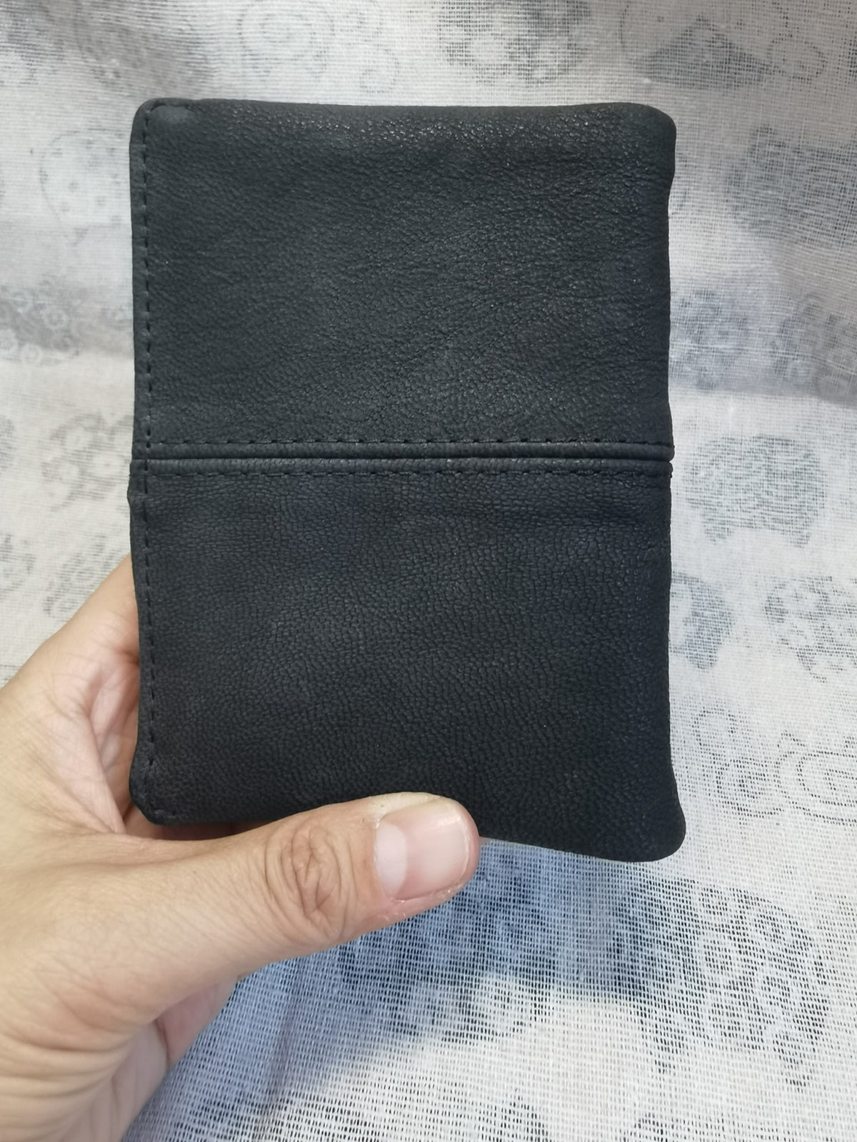 Matte Black Goatskin Leather Journal Cover