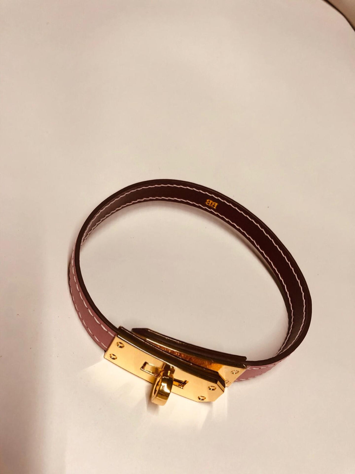 Sheepskin Leather Choker Neck Collar Small