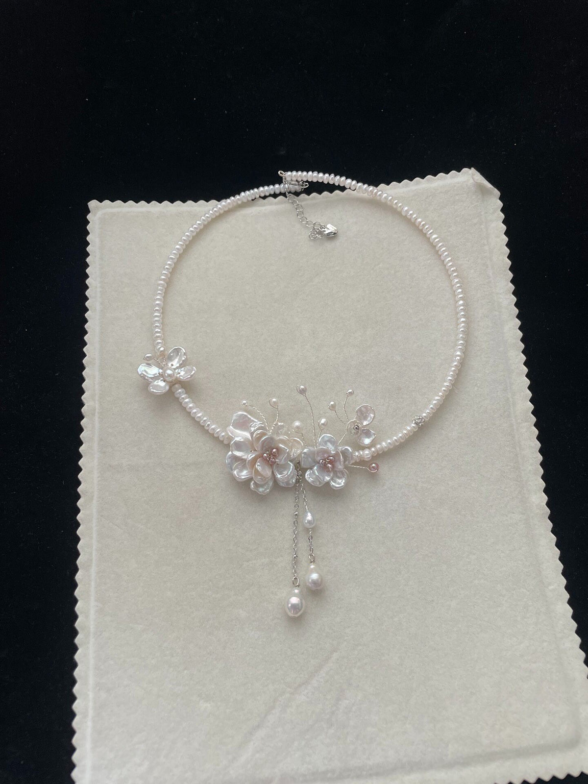 Freshwater Pearl Floral Choker