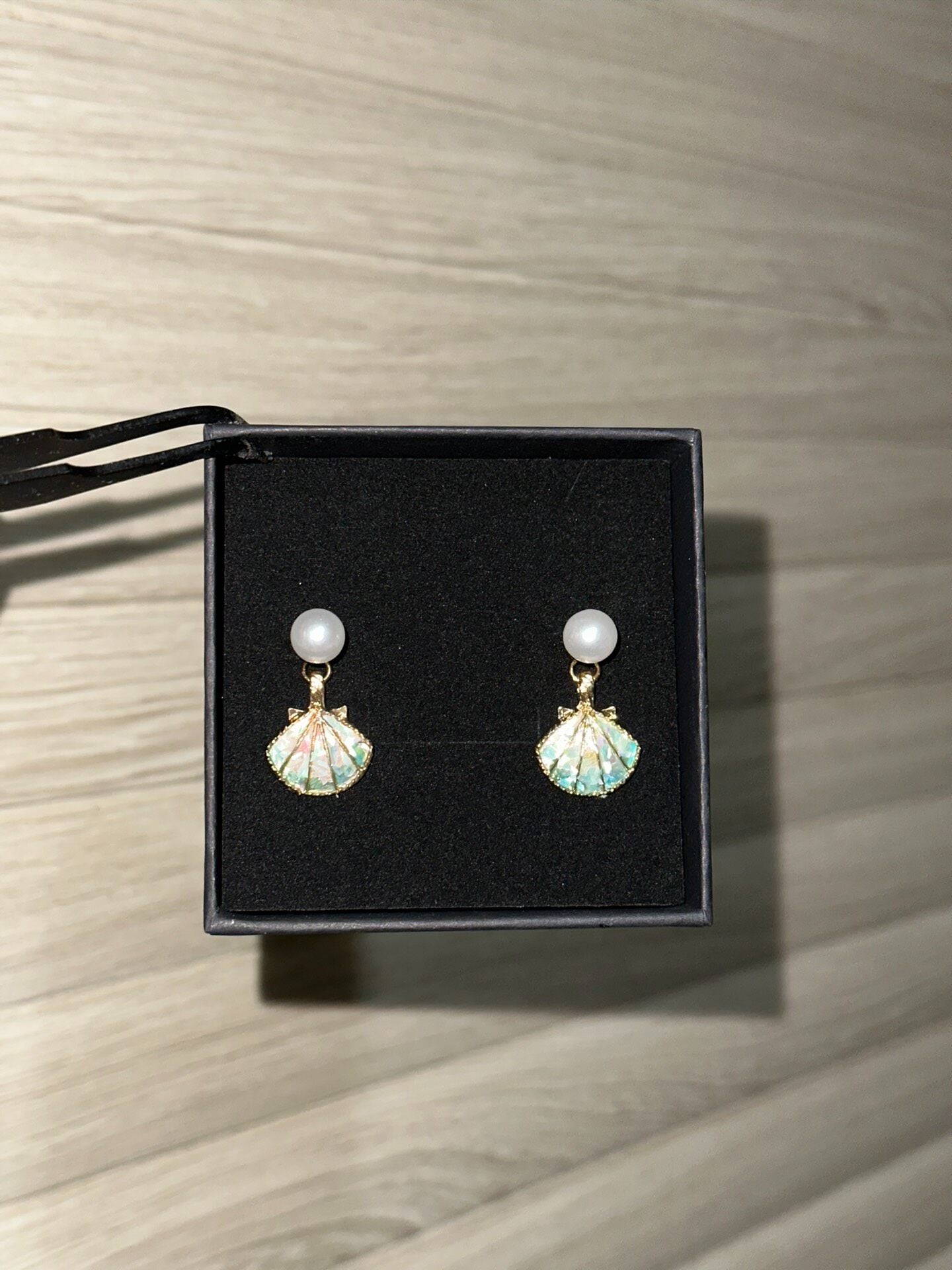 Holiday Beach Shell Pearl Earrings - Convertible to Pendant
