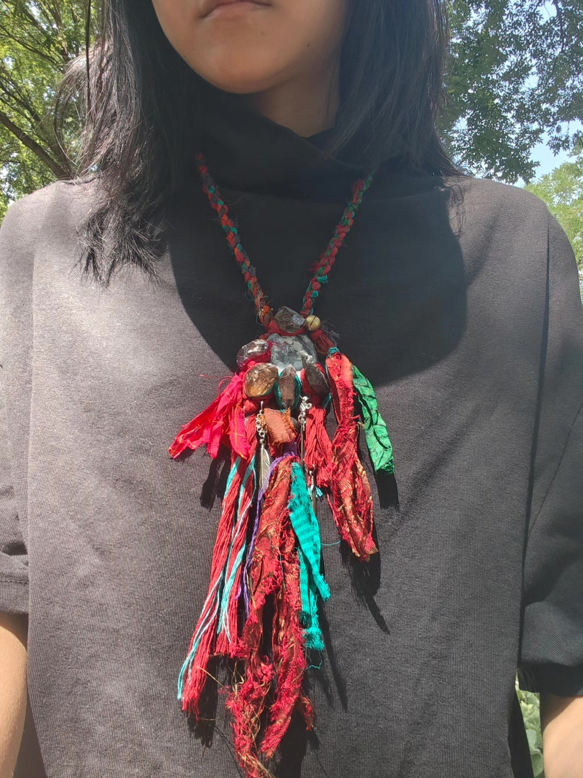 Power Claw Flame Handcrafted Amulet Necklace