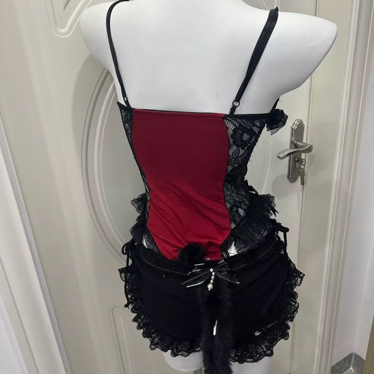 Gothic Black Lace Lingerie Set