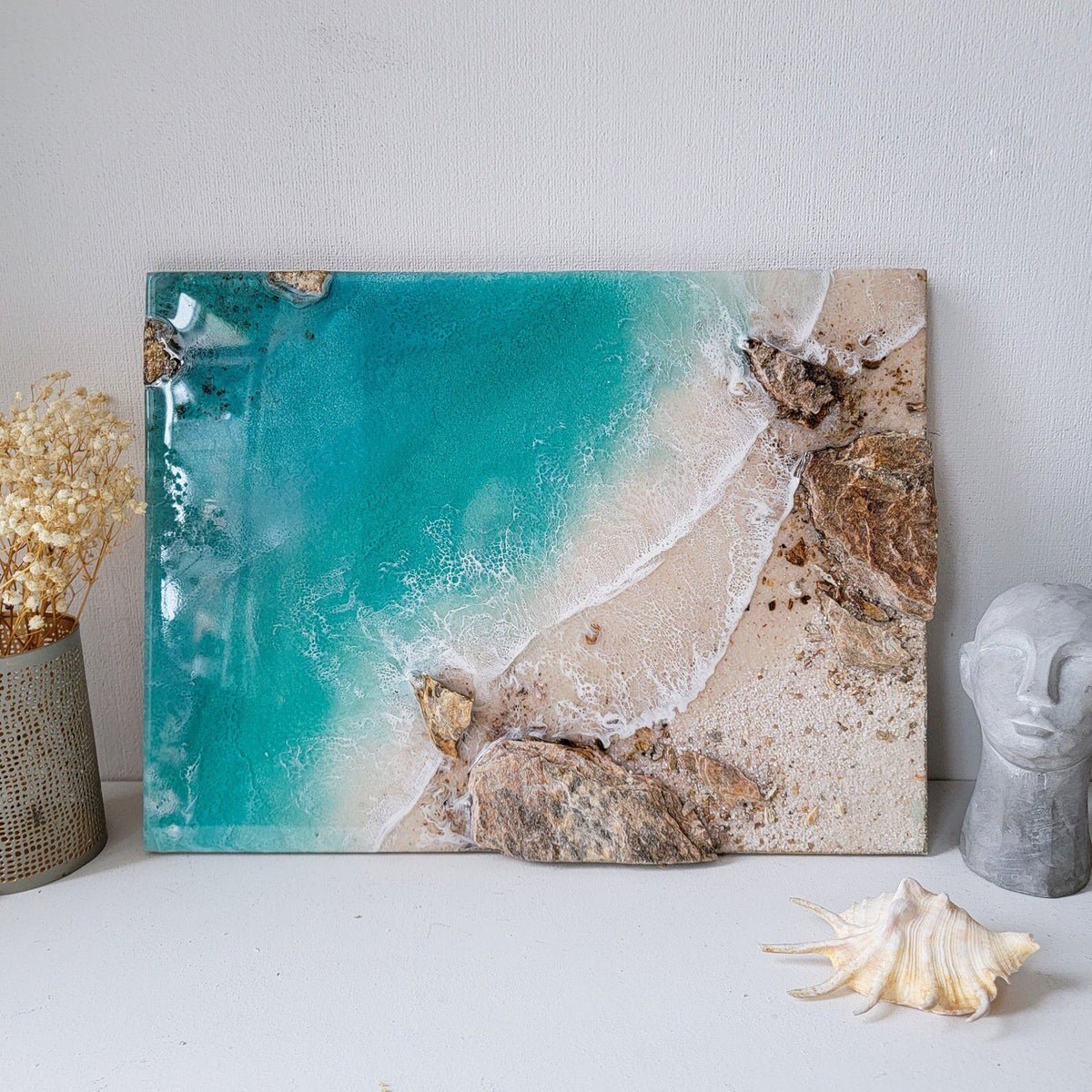 Handmade Resin Ocean Wave Wall Art