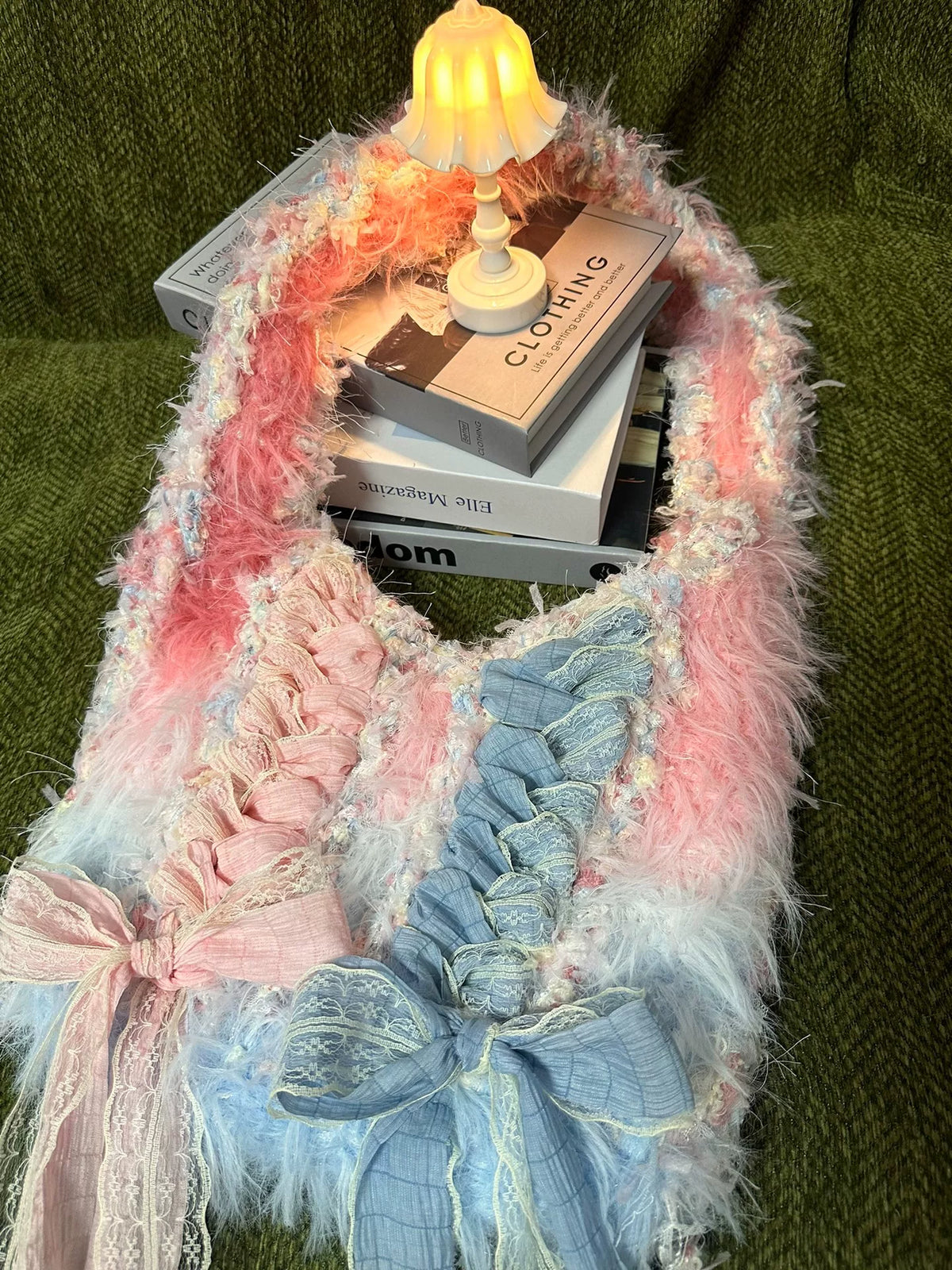 Ballett-Tasche im Blau-Pink-Verlauf