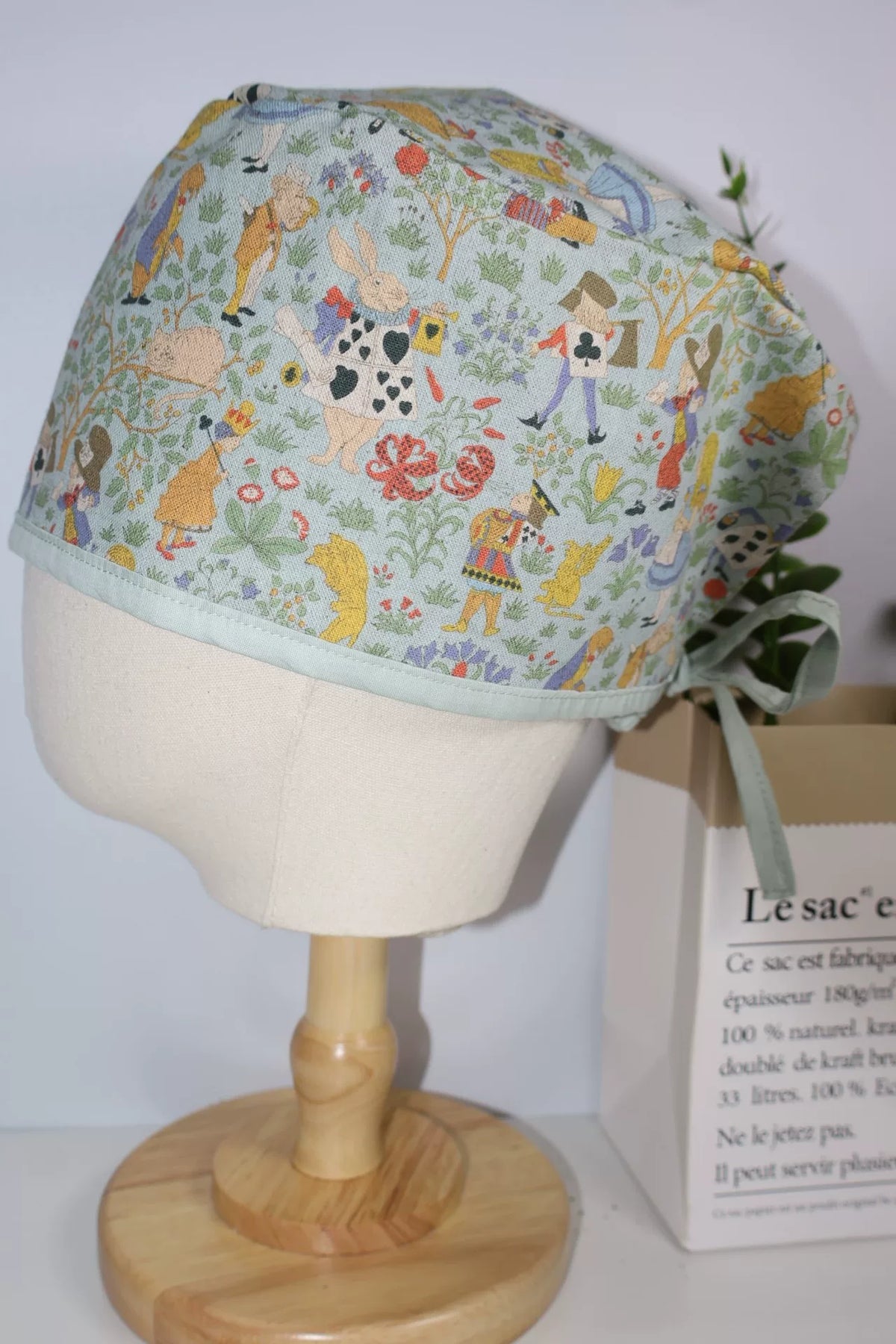 Cuffia Chirurgica in Cotone e Lino Morris Light Green