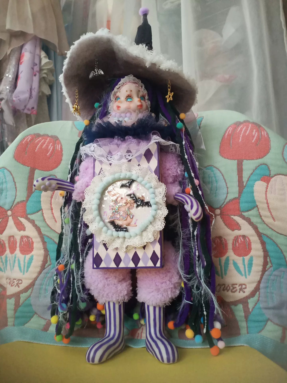 Figurine de sorcière d'Halloween 47 cm