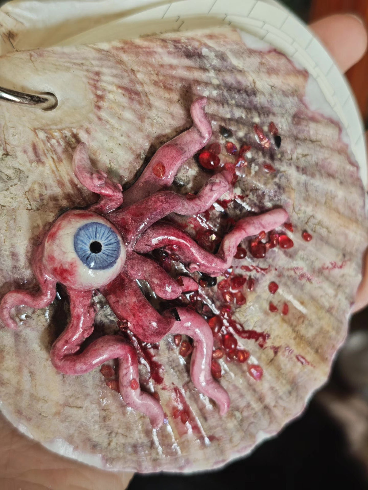Handcrafted Shell Mini Notebook