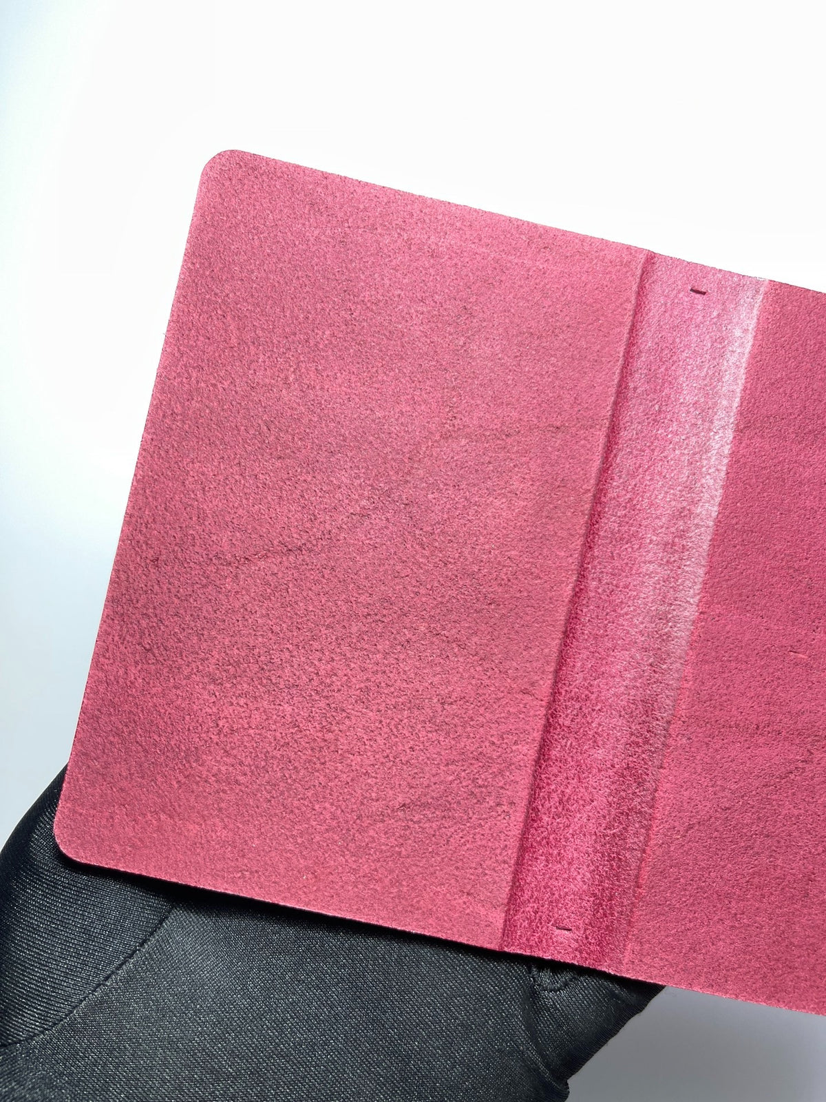 Handmade Alaska Leather Berry Pink Planner Cover