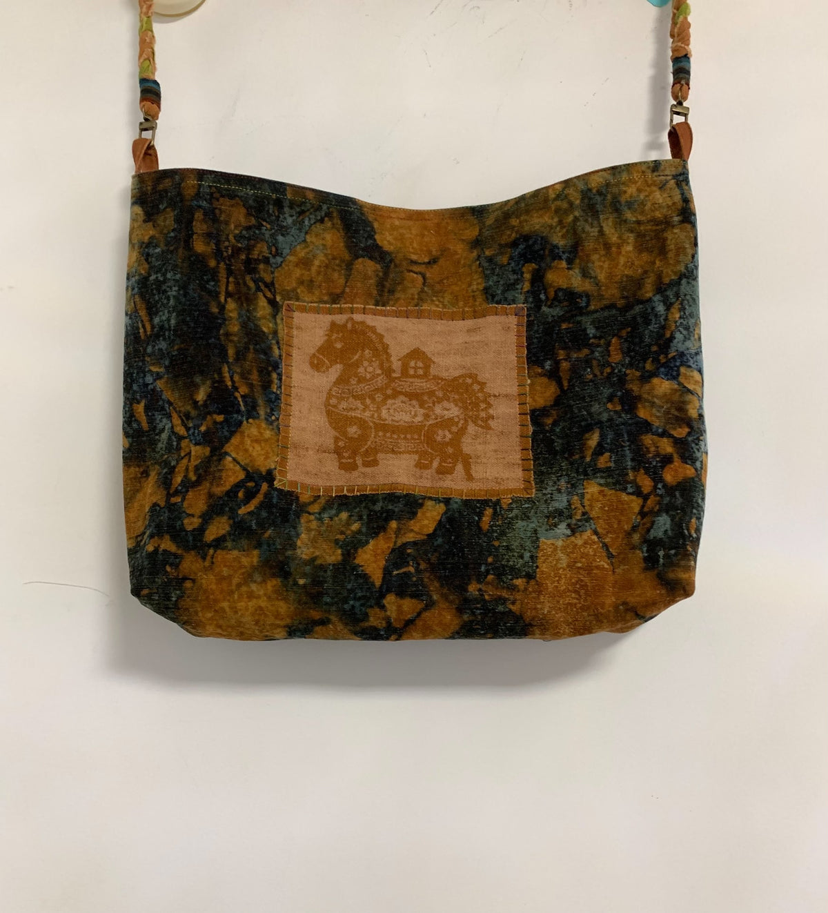 Handwoven Rust Dyed Crossbody Bag