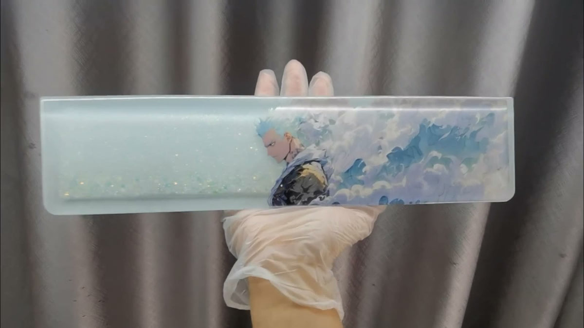 One Piece Zoro Resin Glitter Keyboard Wrist Rest