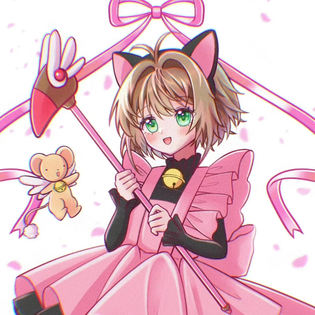 Cardcaptor Sakura Cat Ears Tail Cosplay Set