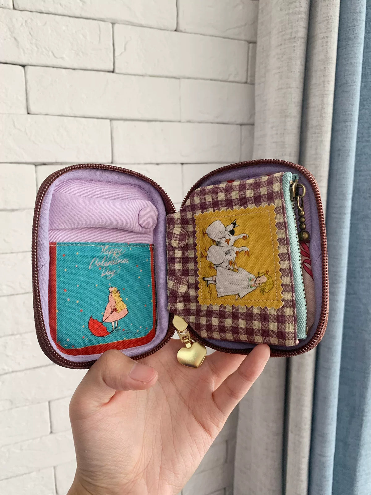 Bolsa Retangular em Tecido Oxford com Fecho YKK