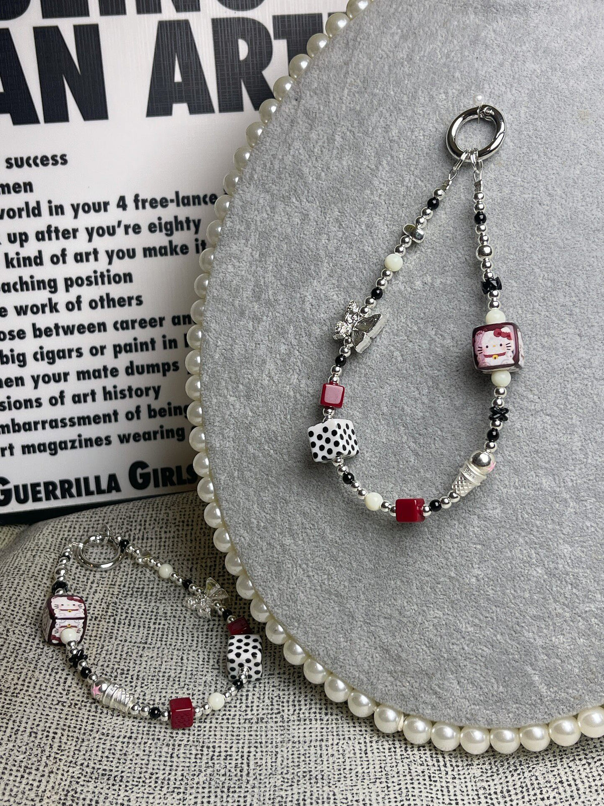 Hello Kitty DIY Beaded Phone Chain