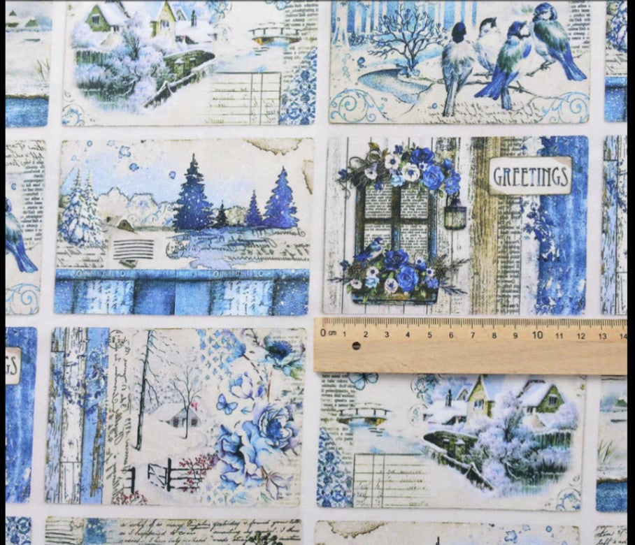 Handmade Watercolor Sketchbook 10x7cm 300gsm Semi-Cotton Paper 46 Pages