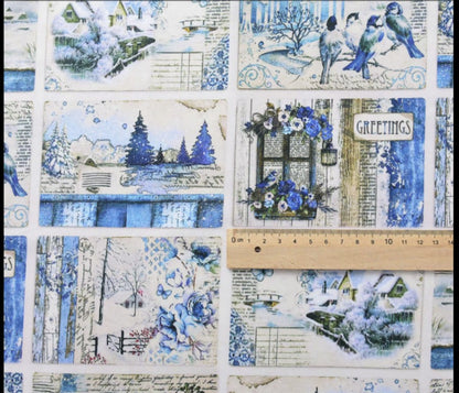 Handmade Watercolor Sketchbook 10x7cm 300gsm Semi-Cotton Paper 46 Pages