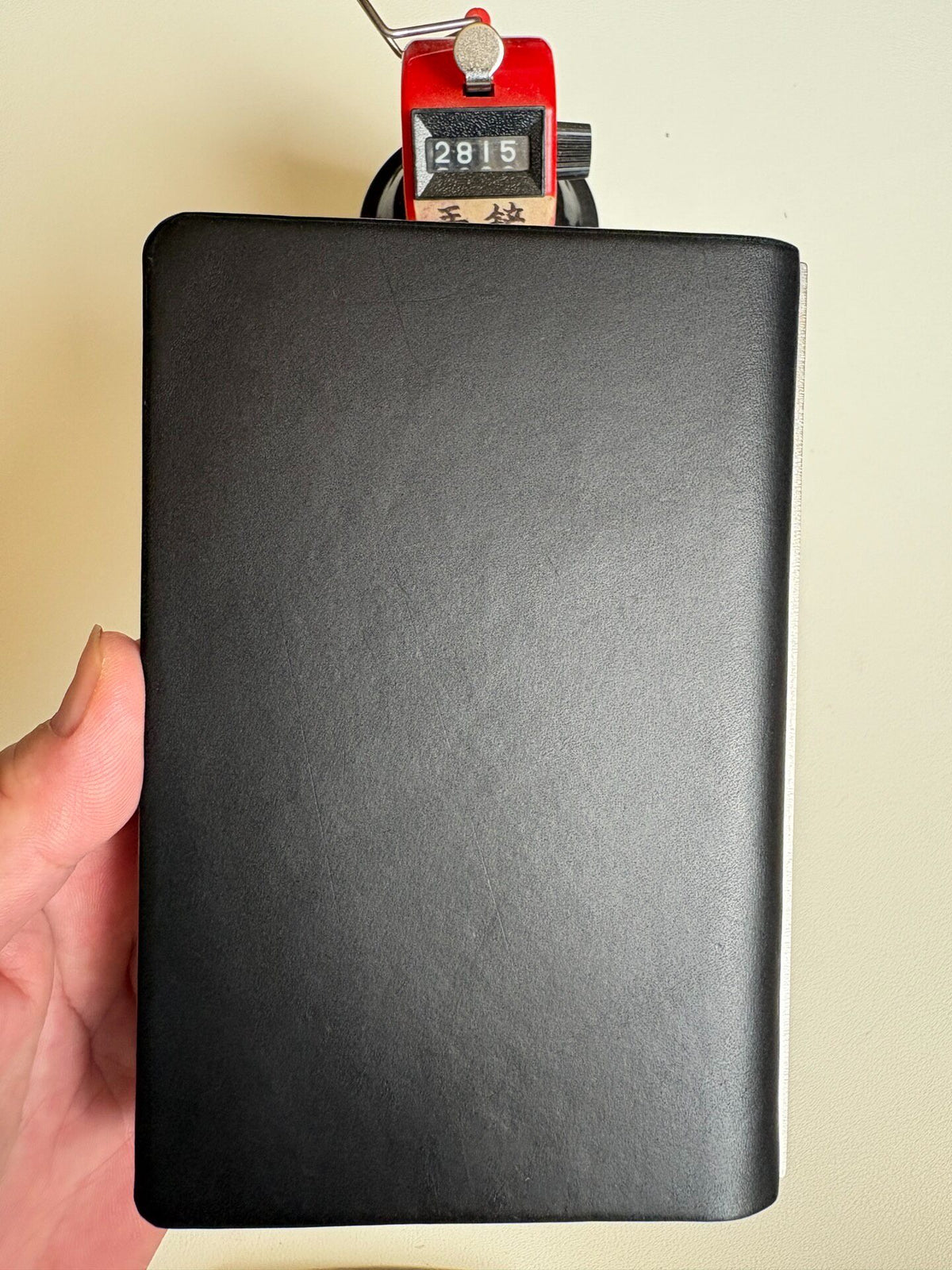 Black A7 Leather Ring Binder Cover