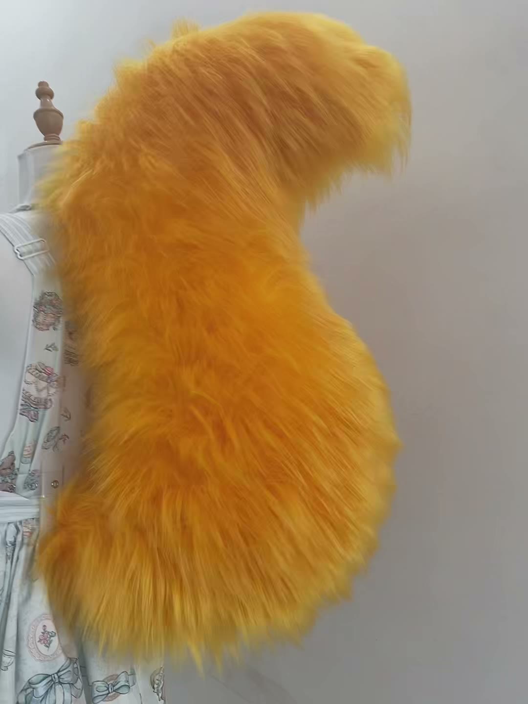 Orange Faux Fur Cosplay Fox Tail