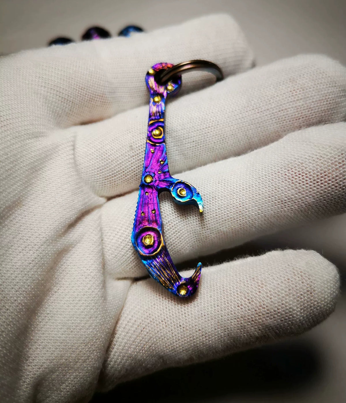 チタン合金ボトルオープナー キーホルダー ペンダント