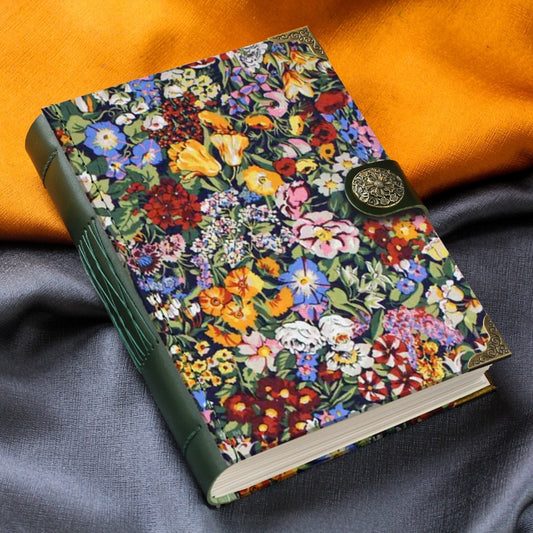 Cottage Garden Floral Notebook with Metal Clasp