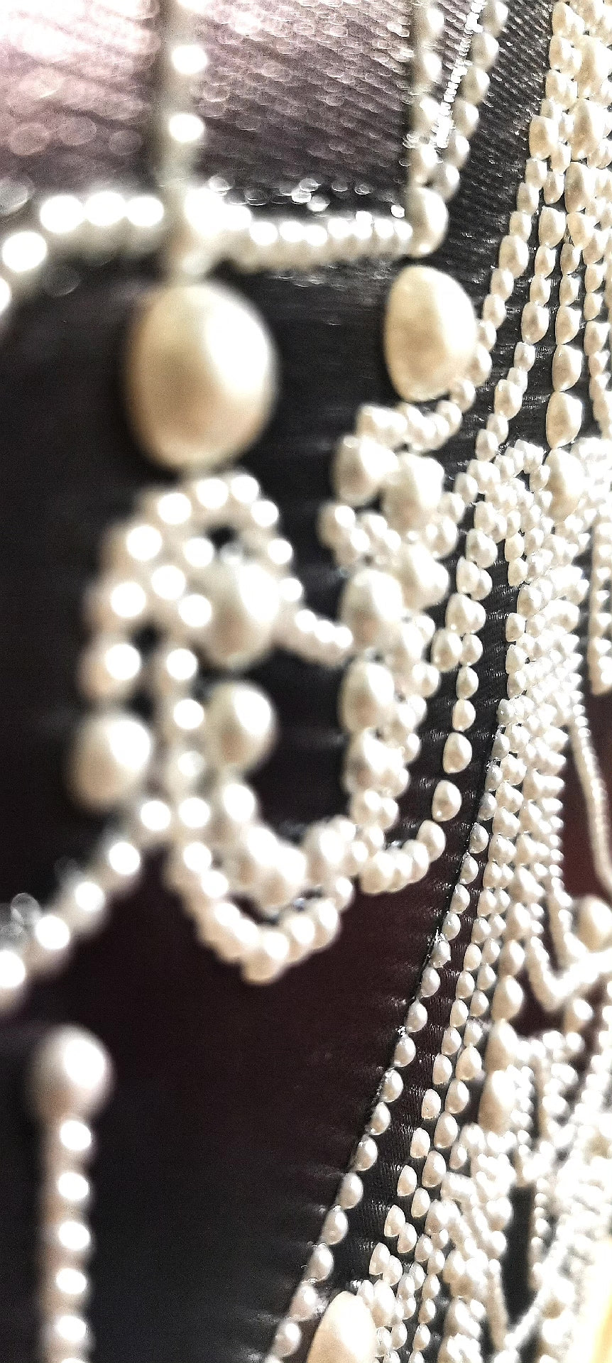Handcrafted Pearl Chandelier Wall Art Baroque