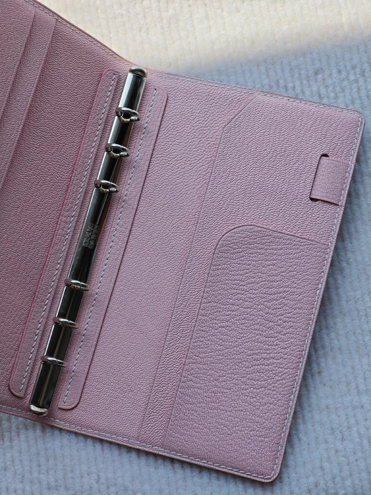 A6 Bridle Leather Ring Binder Notebook