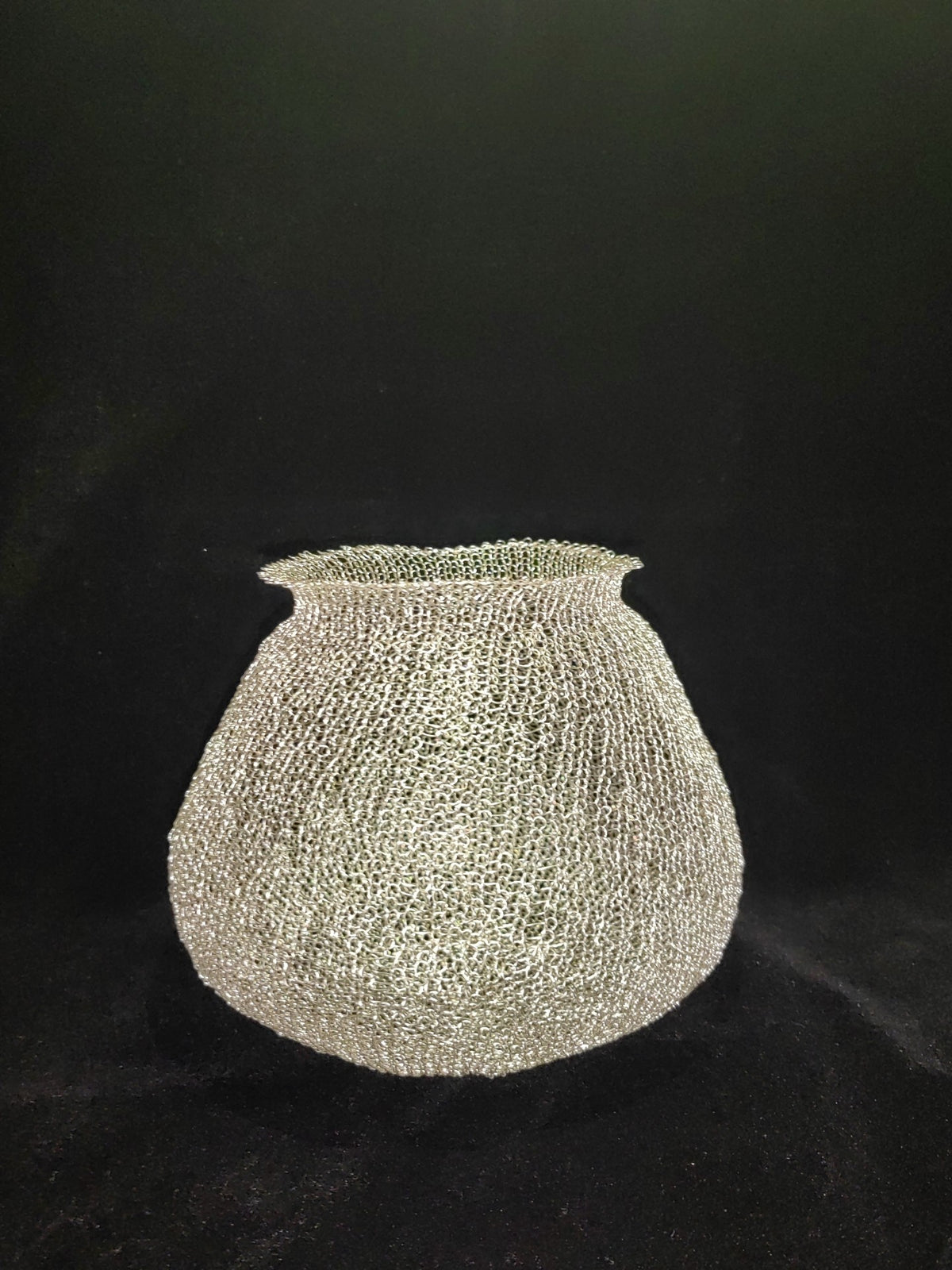 Handmade Wire Crochet Decorative Vase