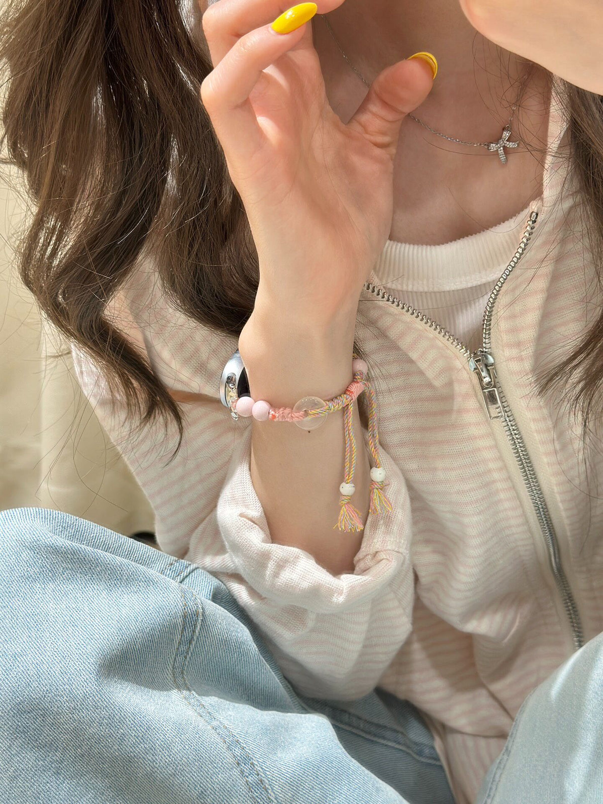 Agate Beaded Band for Xiaomi Smart Band 10 9 8