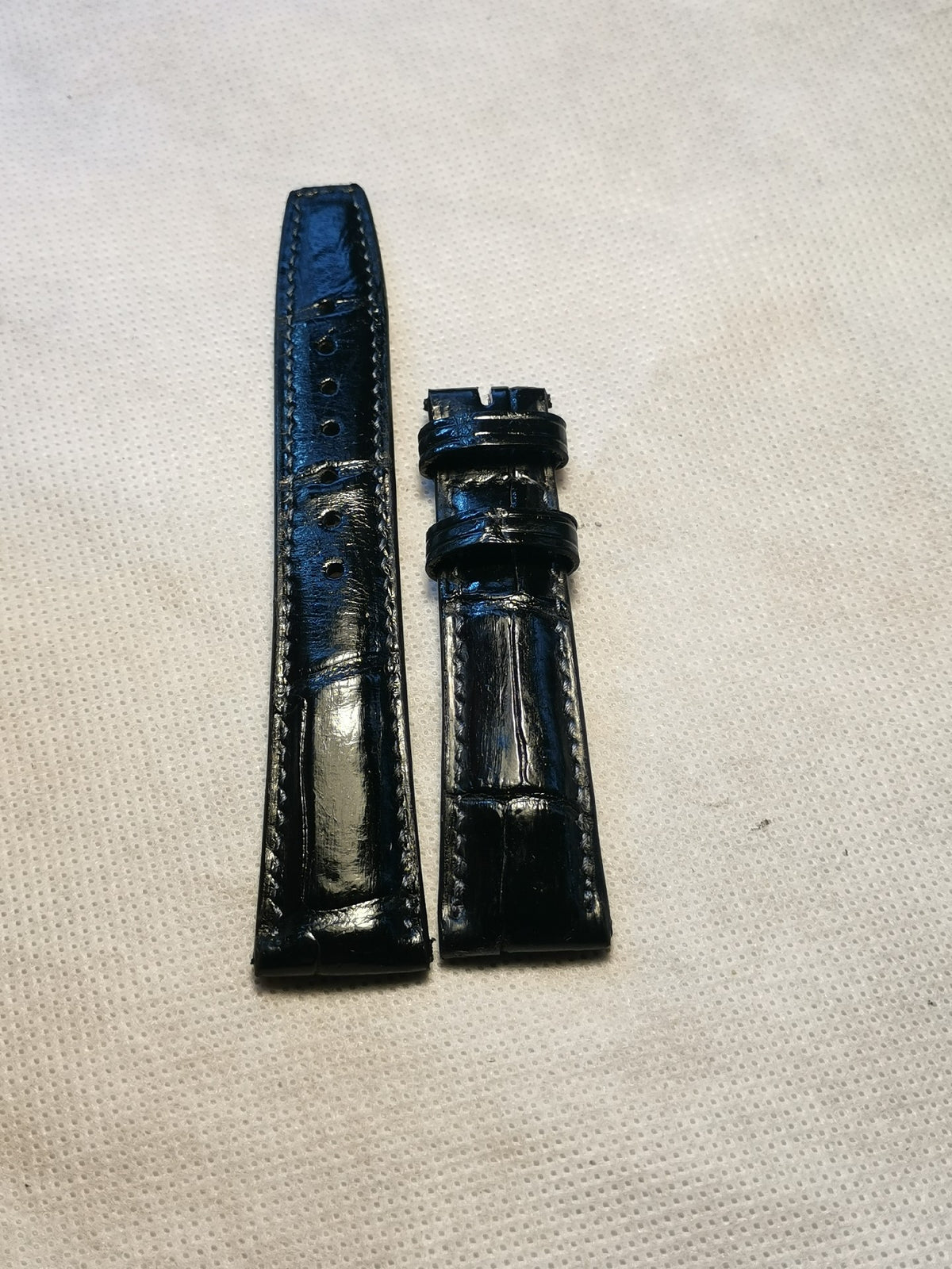 Handmade Crocodile Leather Watch Strap 20mm