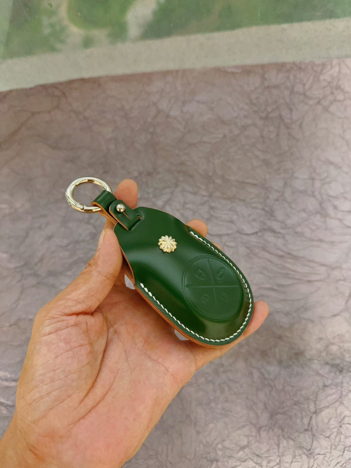 NIO Key Case Japanese Shell Cordovan