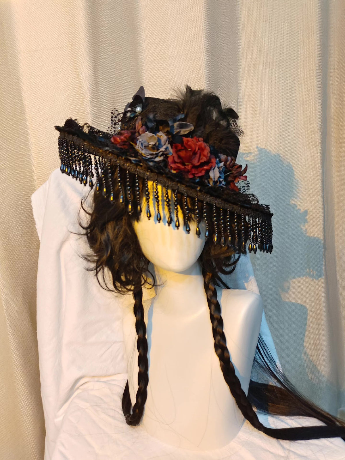 Gothic Lolita Black Lace Veil Hat