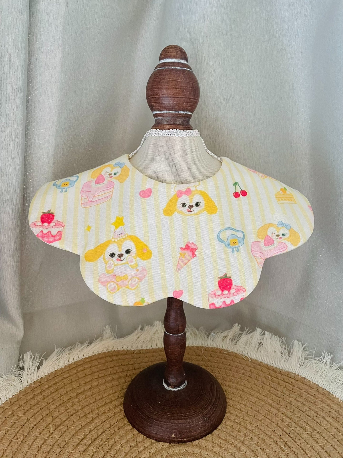 Bavoir bébé en coton chef cartoon