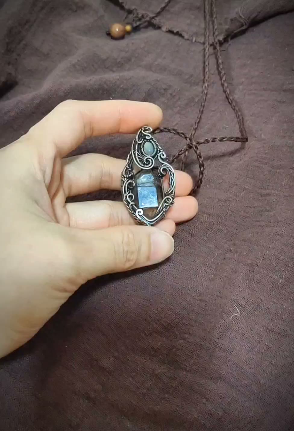 Super Seven Crystal Wire Wrapped Necklace