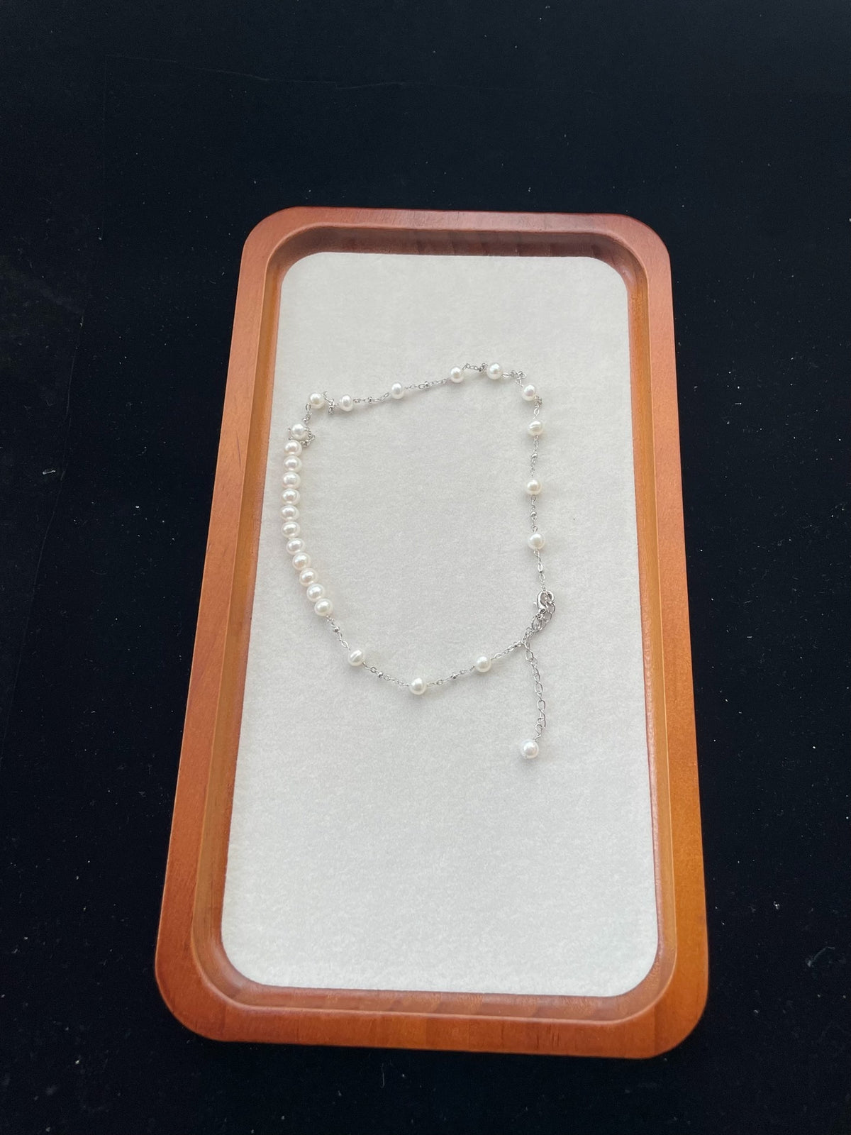 Natural Pearl Y Lariat Necklace