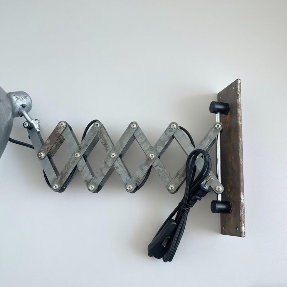 Industrial Scissor Arm Wall Lamp