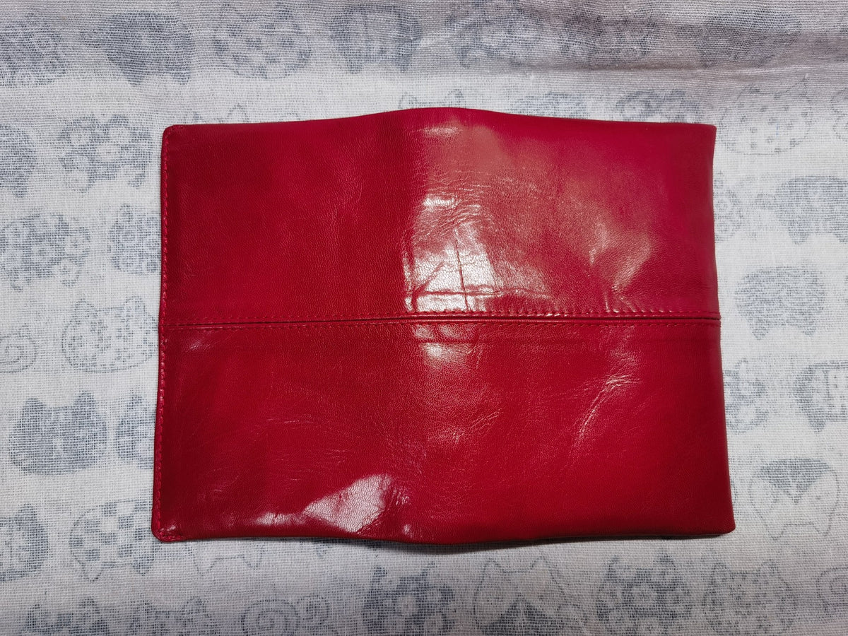 Red Crystal Goatskin A6 Planner Cover