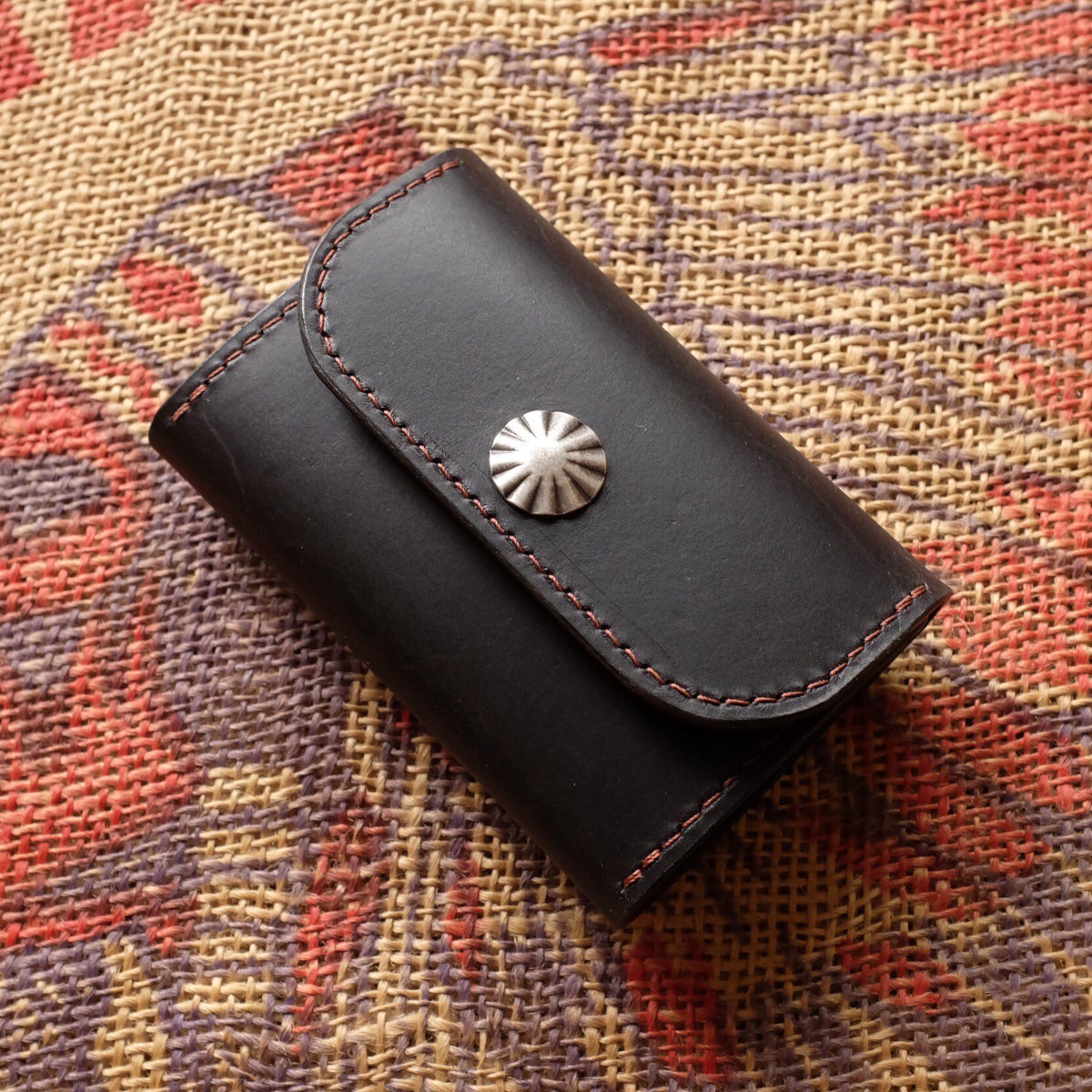 Leather Key Organizer with Five Hooks
