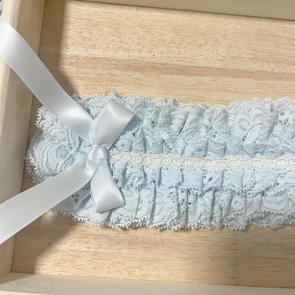 Blue Lace Lolita Headband Vintage Doll
