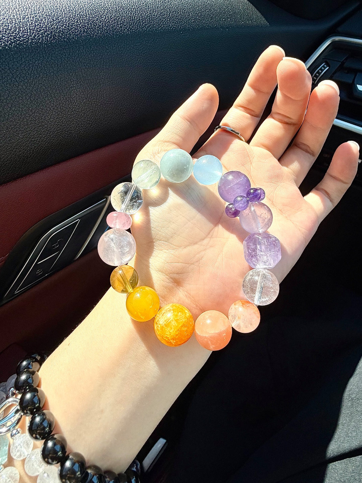 Natural Crystal Multi Gemstone DIY Bracelet 12-14mm