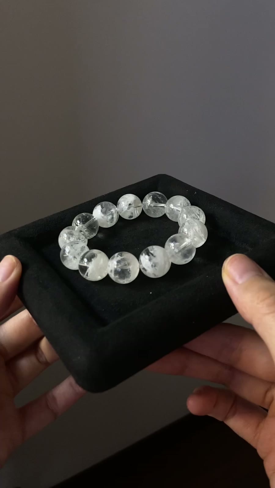 Bracciale con perle in Quarzo Phantom Snowflake bianco