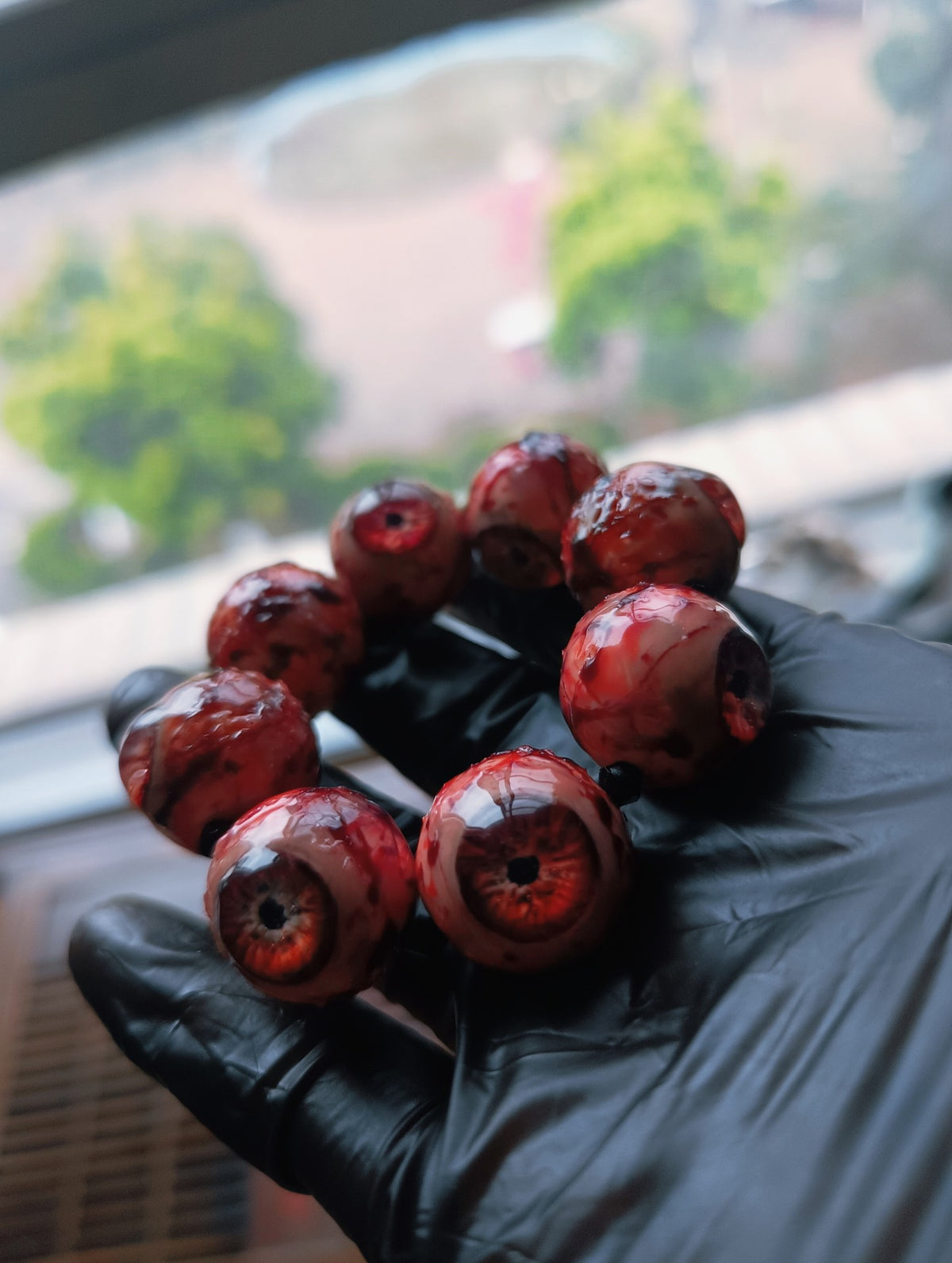 Cthulhu Eyeball Bead Bracelet